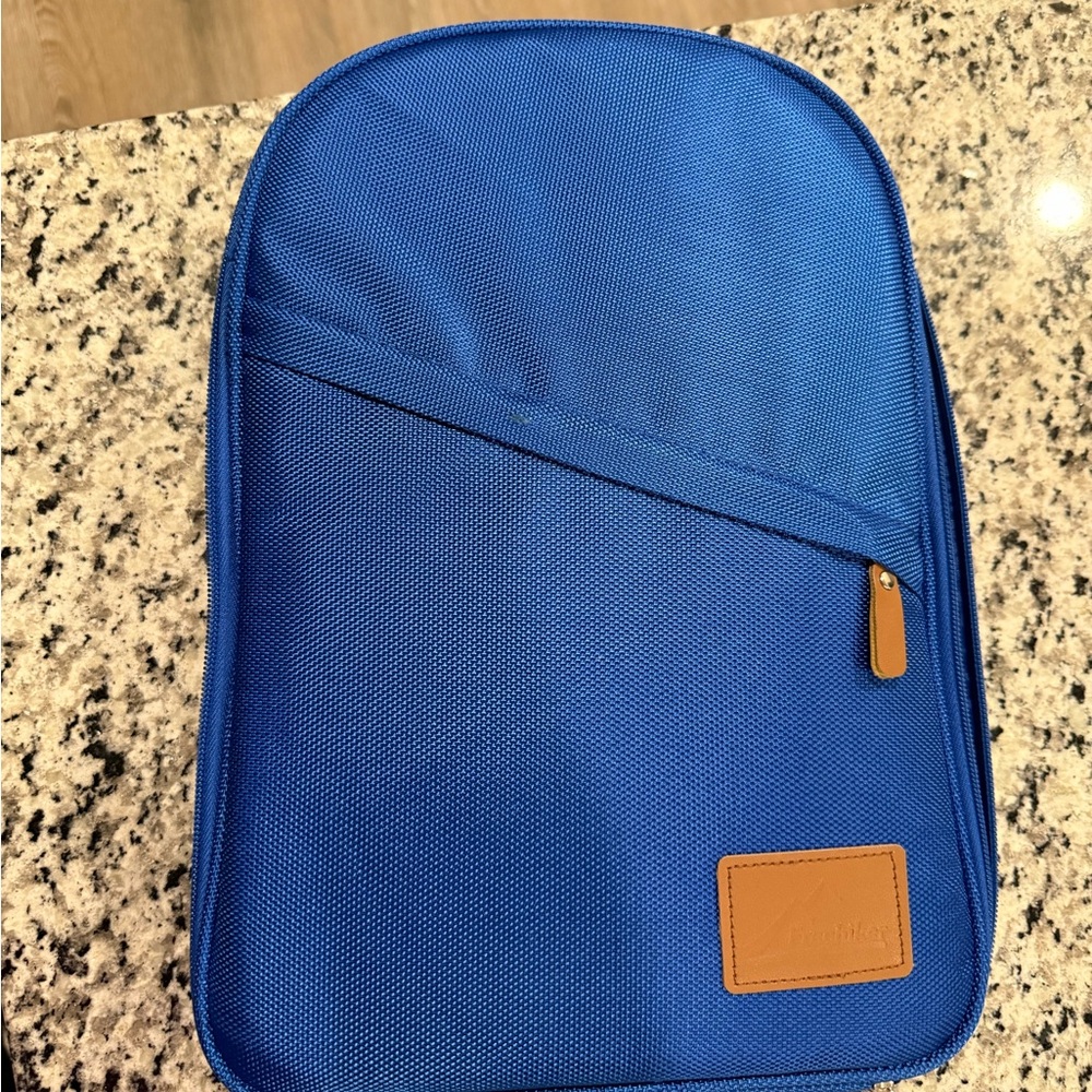 Freehiker Portable Camping Kitchen Utensils with blue carrying bag
